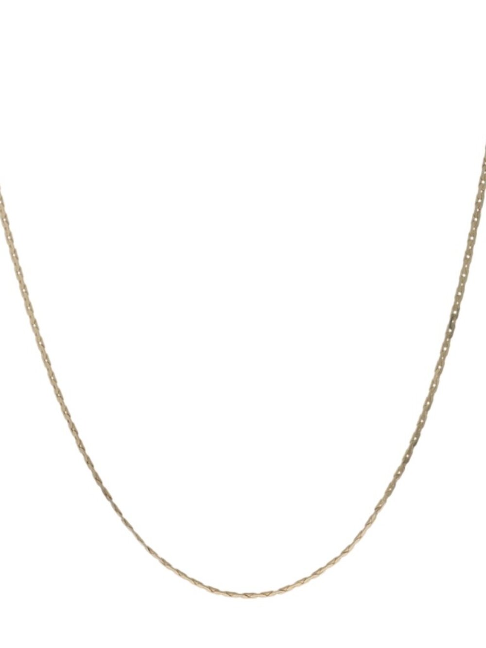 Yellow Gold Cobra Chain Necklace 30" - 14k
